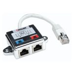 Distribuidor RJ45 modular Intellinet Cat5e, SKU 504195. Ideal para conexiones de red eficientes.
