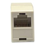 Conector RJ45 modular Intellinet Cat5e, hembra a hembra, con tecnología UTP. SKU: 504225.