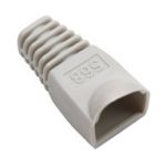 Intellinet cable boot gris para conector RJ-45, ofrece protección y alivio de tensión, SKU 504362