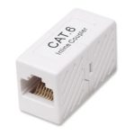 Conector RJ-45 de Intellinet en color blanco, SKU: 504751, ideal para conexiones de red seguras y duraderas.