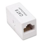 Conector RJ-45 de Intellinet en color blanco, SKU: 504751, ideal para conexiones de red seguras y duraderas.