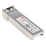 Imagen del módulo transceptor Intellinet SFP+ de 10 Gigabit de fibra óptica, SKU 507462. Ideal para conexiones de red de alta velocidad.