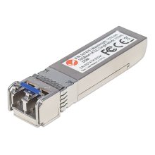 Imagen del transceptor de fibra óptica Intellinet 507479 rojo con velocidad de 11100 Mbit/s, tipo SFP+ y longitud de onda 1310 nm