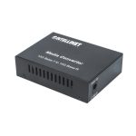 Convertidor de medio Intellinet 10000 Mbit/s en color negro con SKU 508193.