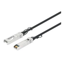 Cable de fibra óptica e InfiniBand Intellinet 508452, 5 metros, SFP+, color plata.