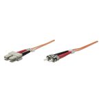 Intellinet Cable de fibra óptica de 3 metros con conectores ST/SC, color naranja, ideal para centros de datos y conexiones InfiniBand SKU: 510349