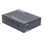 Convertidor de medio Intellinet de 1000 Mbit/s en color negro, SKU 510493