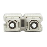 Cable de fibra óptica Intellinet de 1 metro con conectores ST/SC en color naranja, ideal para InfiniBand y centros de datos. SKU 515788