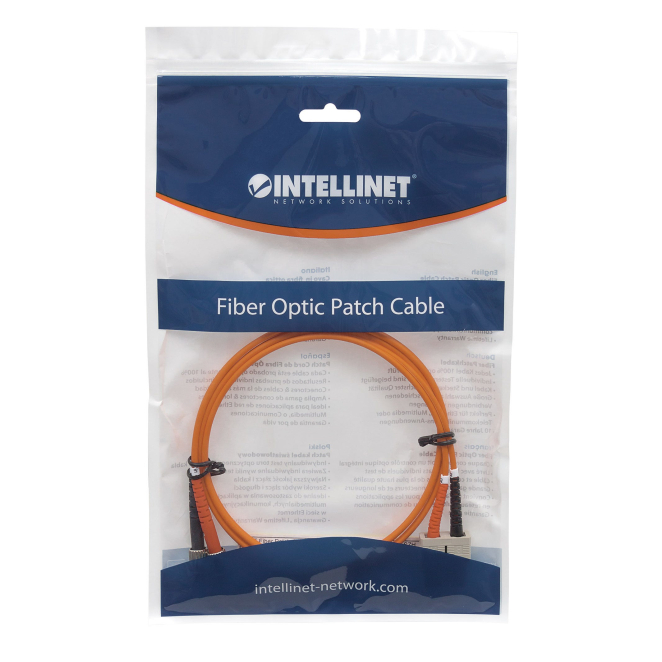 Intellinet 10m ST/SC Cable de fibra óptica e InfiniBand Naranja 4 Intellinet Cable fibra óptica en uso