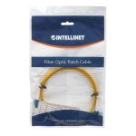 Imagen del Intellinet 516792, un cable de fibra óptica InfiniBand de 5 metros con conectores LC en color amarillo
