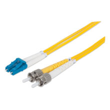 Intellinet 516976 Cable de fibra óptica InfiniBand de 5 metros con conectores LC a ST en color amarillo