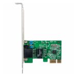 Tarjeta de red Intellinet Gigabit con interfaz PCI Express, SKU 522533, ideal para conexiones de alta velocidad.