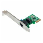 Tarjeta de red Intellinet Gigabit con interfaz PCI Express, SKU 522533, ideal para conexiones de alta velocidad.