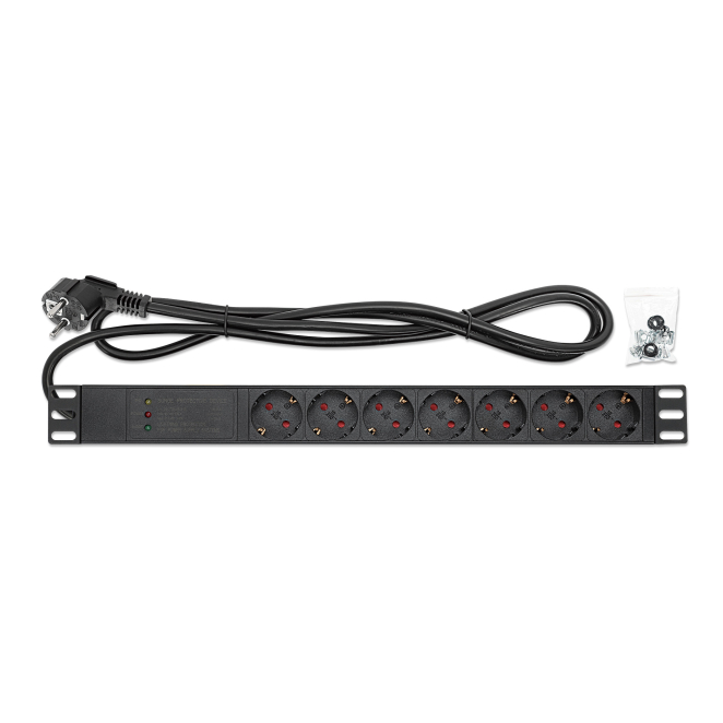Intellinet 715140 unidad de distribución de energía (PDU) 7 salidas AC 1U Negro 2 Intellinet 715140 unidad de distribución de energía en rack 1U