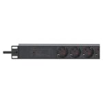 Unidad PDU Intellinet 715140 con 7 salidas AC, 1U en color negro