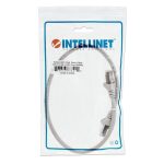 Cable de red Intellinet 0.5m Cat6 SFTP en color gris, adecuado para conexiones de alta velocidad y protección S/FTP. SKU 733212