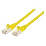 Cable de red de 10 metros Intellinet Cat6 S/FTP color amarillo, ideal para alta velocidad de datos y conexiones seguras. SKU: 735827