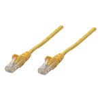 Cable de red Intellinet Cat6A S/FTP 0.25m amarillo, alto rendimiento y alta velocidad, SKU 737036