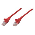 Cable de red rojo de 1,5 metros Intellinet modelo 739863 categoría 6 S/FTP (S-STP), ideal para conexiones de alta velocidad.