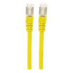 Cable de red Intellinet Cat7 de 0,25 metros, color amarillo, modelo S/FTP con SKU 740586