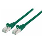 Cable de red de la marca Intellinet, de 2 metros, categoría 7, color verde, SKU 740845