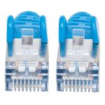 cable de red Intellinet Cat7 S/FTP 2 metros azul SKU 740852, ideal para conexiones de alta velocidad y transferencia de datos