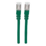 Cable de red Intellinet Cat7 S/FTP verde de 7.5 metros, SKU 741026, ideal para alta velocidad y estabilidad en conexiones de red.