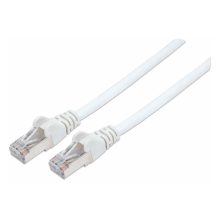 Cable de red Intellinet de 1 metro, categoría 7 con S/FTP blindado en color blanco. SKU 741361