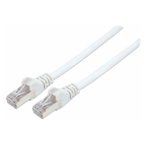 Cable de red Intellinet 741422 Cat7 S/FTP en color blanco de 20 metros, ideal para altas velocidades de transmisión de datos
