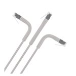 Cable de red Intellinet Cat6a F/FTP de 0,5 metros en color gris, SKU 745123, ideal para conexiones de alta velocidad.