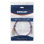 Intellinet cable de fibra óptica InfiniBand de 2 metros con conectores LC a SC en color violeta, SKU 750929