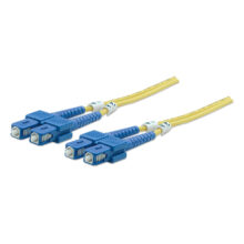 Intellinet 750950, cable de fibra óptica InfiniBand SC, 20 metros de longitud en color amarillo