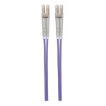 Cable Intellinet de fibra óptica InfiniBand de 3 metros con conectores LC en color violeta. SKU 751162.