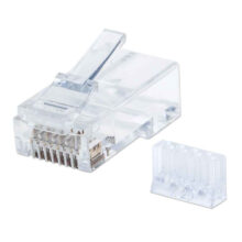 Intellinet Plugs Modulares RJ45 Cat 6 de alta velocidad, ideales para conexiones de red, SKU 790604