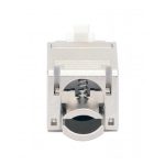 Conector RJ45 de acero inoxidable Intellinet modelo 790796 para soluciones de cableado de red.