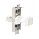 Conector RJ45 de acero inoxidable Intellinet modelo 790796 para soluciones de cableado de red.
