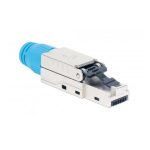 Conector RJ45 Azul Intellinet 791199 con alta conductividad ideal para conexiones estables en redes cableadas.