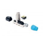 Conector RJ45 Azul Intellinet 791199 con alta conductividad ideal para conexiones estables en redes cableadas.