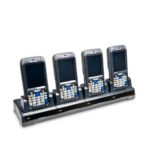 Base para portátil y replicador de puertos Intermec en color negro, SKU DX4A1222200, ideal para estaciones de trabajo