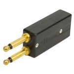 Jabra adaptador de género para cable RJ9, negro, modelo 0220-649, usado para cambio de género en conexiones de cableado.