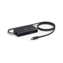 Imagen del hub USB 3.2 Gen 1 Type-C negro de Jabra, modelo 14207-58, diseñado para ampliar la conectividad de portátiles.