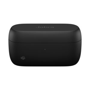 Imagen del estuche de carga Jabra para auriculares, modelo 14207-85, diseñado para mantener tus audífonos siempre listos.