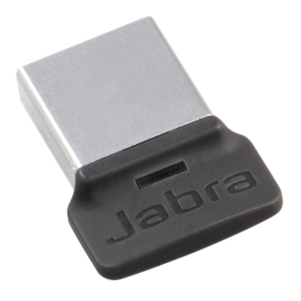 Jabra 14208-07, transmisor de audio inalámbrico USB con alcance de 30 metros en colores negro y plata
