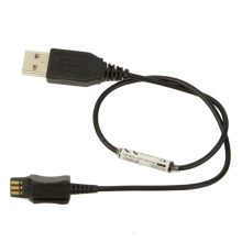 Cable USB Jabra 14209-06 en color negro, con conector USB-A, ideal para conectar dispositivos y transferir datos rápidamente.