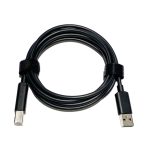 Cable USB de 1.83 metros Jabra, con conectores USB A a USB B en color negro, SKU 14302-09