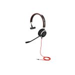 Auriculares Jabra Evolve 40 alámbricos con Bluetooth, diadema para oficina y centro de llamadas, color negro, rojo y plata - SKU 14401-09