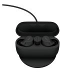 Auriculares true wireless stereo Jabra Evolve2 Buds, color negro, diseño intrauditivo, especiales para llamadas y música. SKU: 20797-989-889