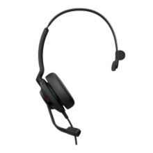 Auriculares alámbricos Jabra Evolve2 30 SE USB C/A UC Mono, ideales para oficina y centros de llamadas, con conectividad USB Type-C y USB Type-A, SKU 23189-889-779.
