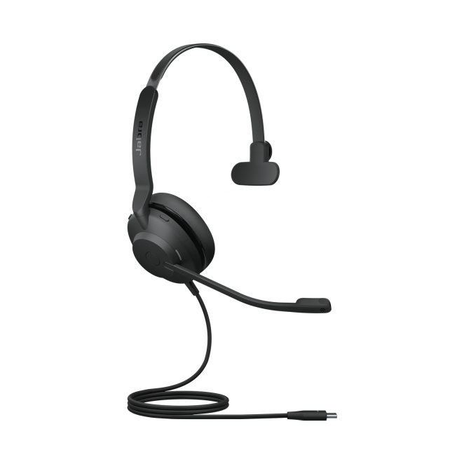Jabra 23189 889 879 Auriculares alámbricos Jabra Evolve2 30 SE con conexión USB Tipo C, diadema ajustable y color negro. SKU: 23189-889-879