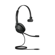 Auriculares alámbricos Jabra Evolve2 30 SE con diadema, ideales para oficina o centro de llamadas, conexión USB Tipo C, color negro, SKU 23189-899-879